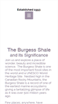 Mobile Screenshot of burgess-shale.bc.ca