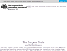 Tablet Screenshot of burgess-shale.bc.ca